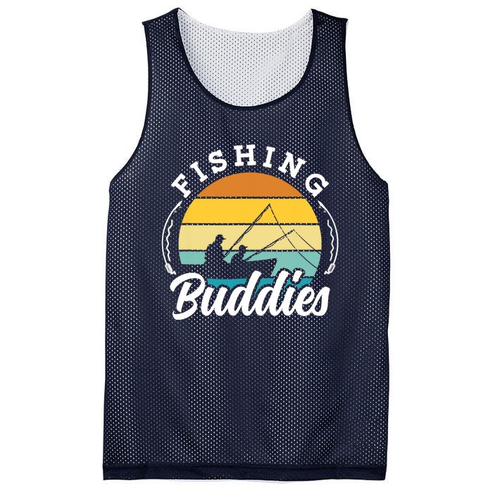 Fishing Buddies Buddy Fisher Fisherman Mesh Reversible Basketball Jersey Tank