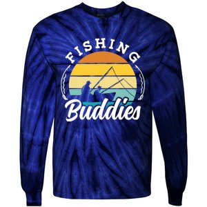 Fishing Buddies Buddy Fisher Fisherman Tie-Dye Long Sleeve Shirt