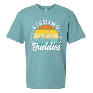 Fishing Buddies Buddy Fisher Fisherman Sueded Cloud Jersey T-Shirt