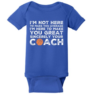 Funny Basketball Coach Gift Basketball Coaching Gift Baby Bodysuit