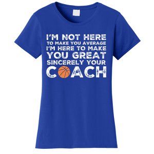 Funny Basketball Coach Gift Basketball Coaching Gift Women's T-Shirt