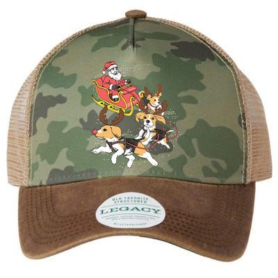 Funny Beagle Christmas Tee For Cute Dog Lovers Legacy Tie Dye Trucker Hat