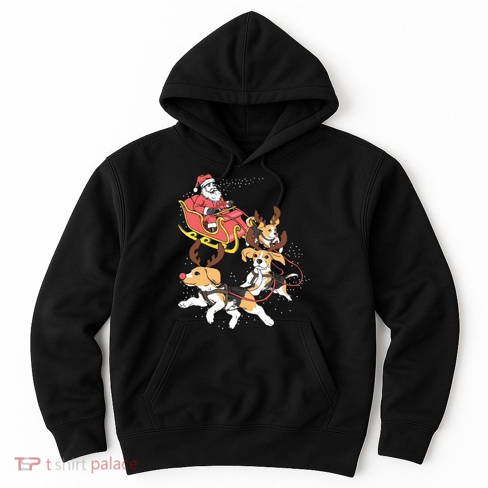 Funny Beagle Christmas Tee For Cute Dog Lovers Hoodie