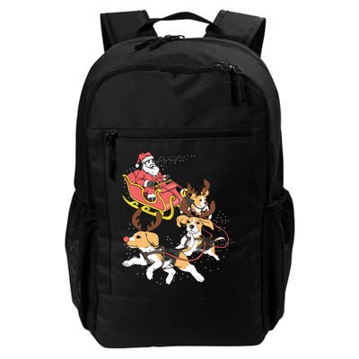 Funny Beagle Christmas Tee For Cute Dog Lovers Backpack