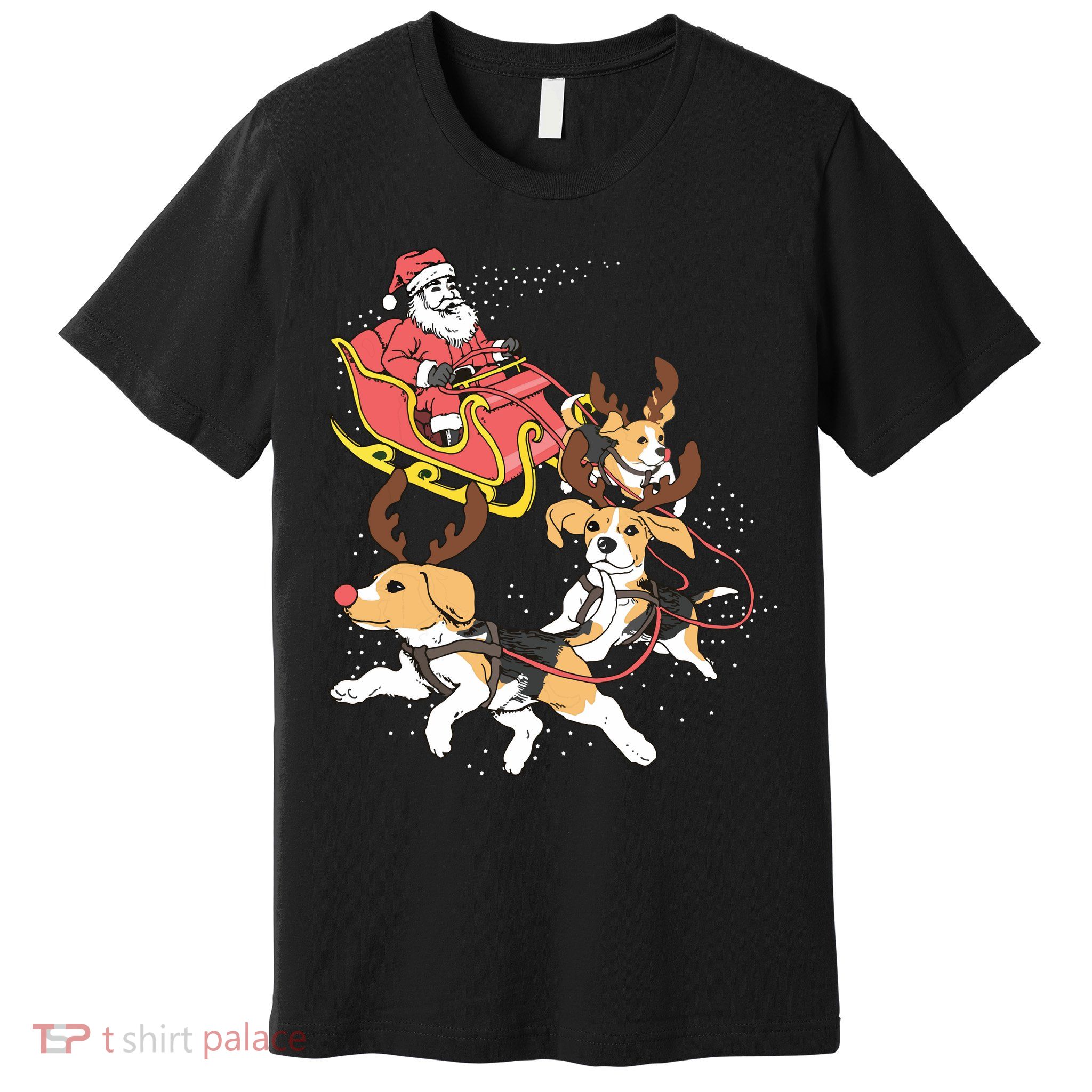 Funny Beagle Christmas Tee For Cute Dog Lovers Premium T-Shirt