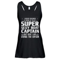 Funny Boat Captain Design For Men Women Boating Boat Captain Ladies Essential Flowy Tank