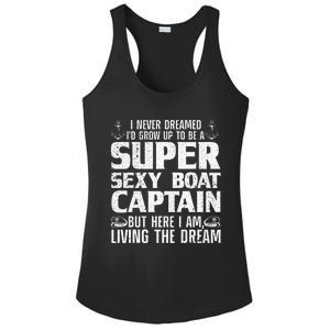 Funny Boat Captain Design For Men Women Boating Boat Captain Ladies PosiCharge Competitor Racerback Tank