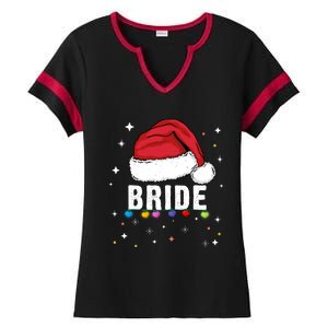 Funny Bride Christmas Holiday Family Bride Favorite Bride Cute Gift Ladies Halftime Notch Neck Tee