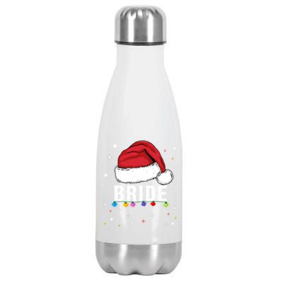 Funny Bride Christmas Holiday Family Bride Favorite Bride Cute Gift Stainless Steel Insulated Water Bottle