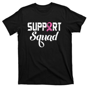 Funny Breast Cancer Warrior Support Squad Awareness T-Shirt