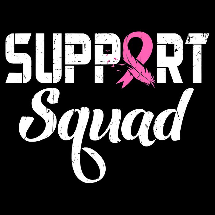 Funny Breast Cancer Warrior Support Squad Awareness 16 in Basic Backpack