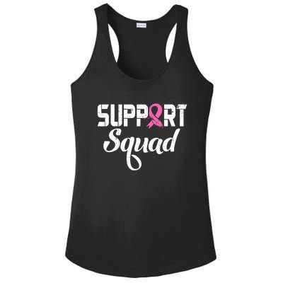 Funny Breast Cancer Warrior Support Squad Awareness Ladies PosiCharge Competitor Racerback Tank