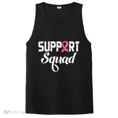 Funny Breast Cancer Warrior Support Squad Awareness PosiCharge Competitor Tank