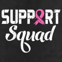Funny Breast Cancer Warrior Support Squad Awareness Golf Towel