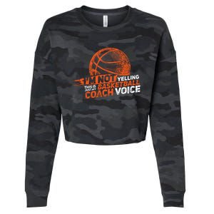 Funny Basketball Coach Gift Hoops Coaching Gift Cropped Pullover Crew