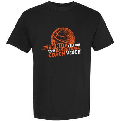 Funny Basketball Coach Gift Hoops Coaching Gift Garment-Dyed Heavyweight T-Shirt