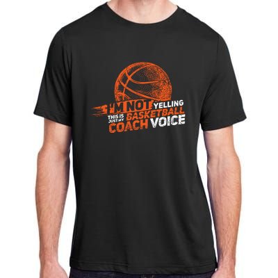 Funny Basketball Coach Gift Hoops Coaching Gift Adult ChromaSoft Performance T-Shirt