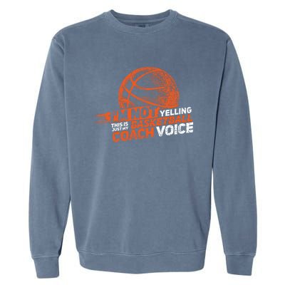 Funny Basketball Coach Gift Hoops Coaching Gift Garment-Dyed Sweatshirt