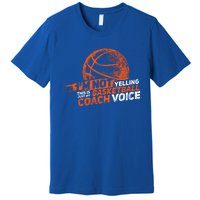 Funny Basketball Coach Gift Hoops Coaching Gift Premium T-Shirt