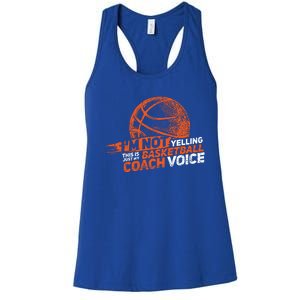 Funny Basketball Coach Gift Hoops Coaching Gift Women's Racerback Tank