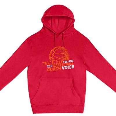 Funny Basketball Coach Gift Hoops Coaching Gift Premium Pullover Hoodie