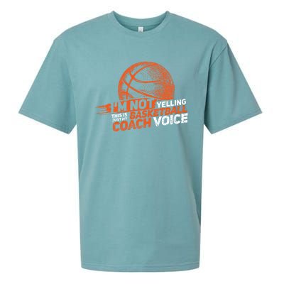 Funny Basketball Coach Gift Hoops Coaching Gift Sueded Cloud Jersey T-Shirt