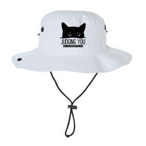 Funny Black Cat Judging You Silently Sarcastic Cat Mom Gift Legacy Cool Fit Booney Bucket Hat