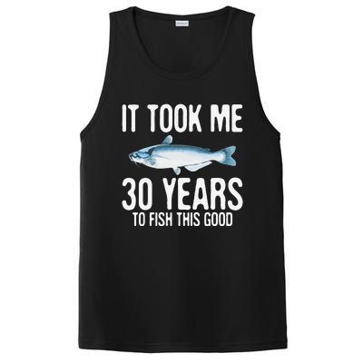 Funny Blue Catfish Fishing 30th Birthday 30 Years To Fish PosiCharge Competitor Tank