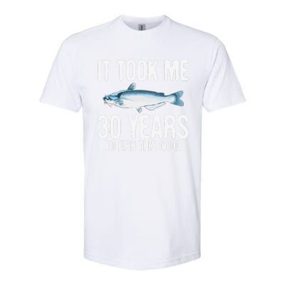 Funny Blue Catfish Fishing 30th Birthday 30 Years To Fish Softstyle® CVC T-Shirt