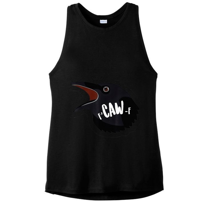 F-Caw-F Black Crow Ladies PosiCharge Tri-Blend Wicking Tank