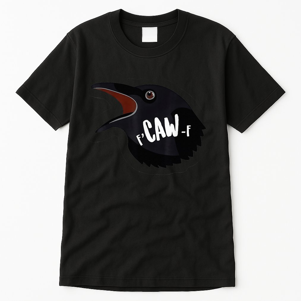 F-Caw-F Black Crow Tall T-Shirt