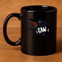 F-Caw-F Black Crow 11oz C Handle Ceramic Mug