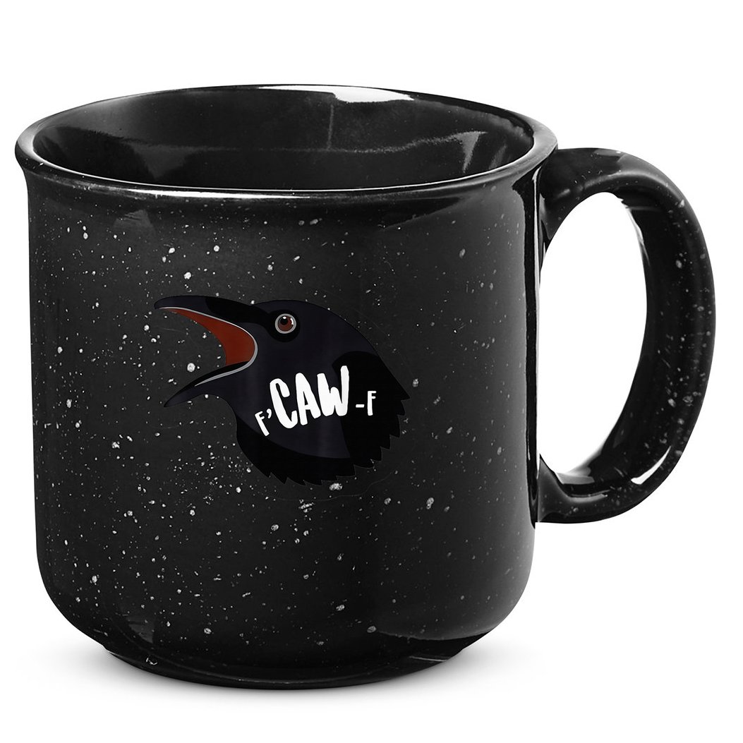 F-Caw-F Black Crow 15oz Campfire Ceramic Mug