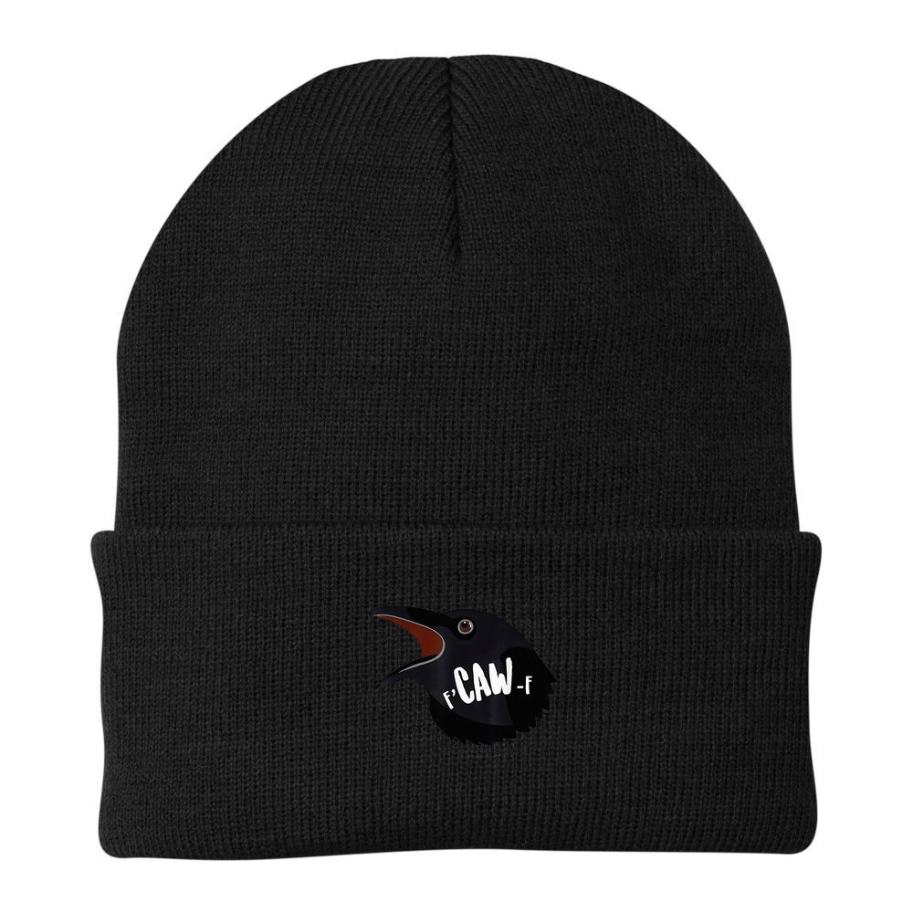 F-Caw-F Black Crow Beanie