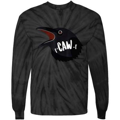 F-Caw-F Black Crow Tie-Dye Long Sleeve Shirt