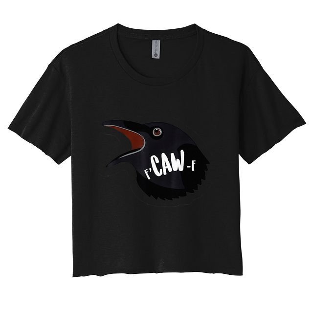F-Caw-F Black Crow Crop Top