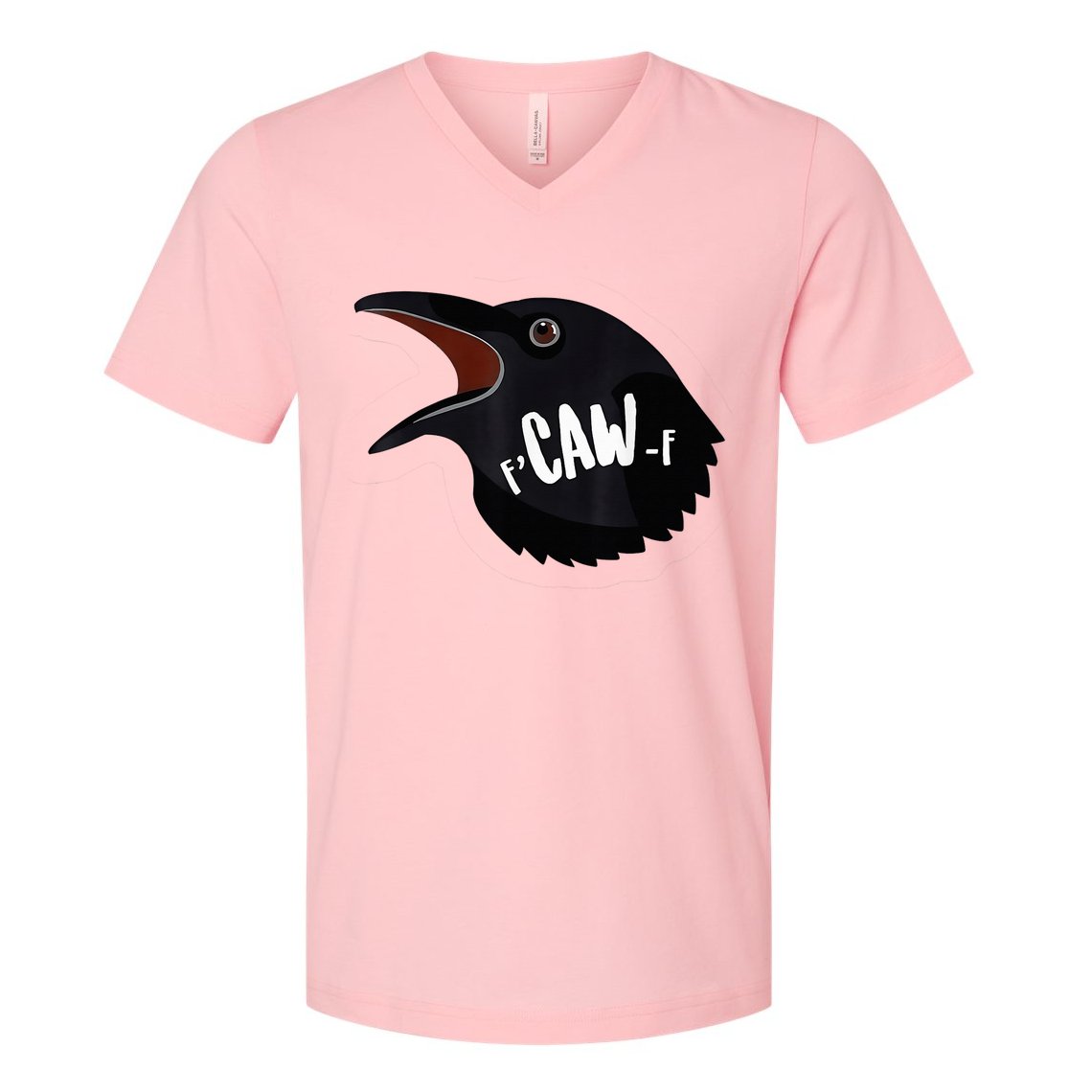 F-Caw-F Black Crow V-Neck T-Shirt