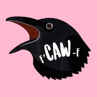 F-Caw-F Black Crow Poster