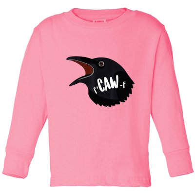 F-Caw-F Black Crow Toddler Long Sleeve Shirt