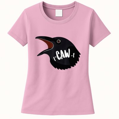 F-Caw-F Black Crow Womens T-Shirt