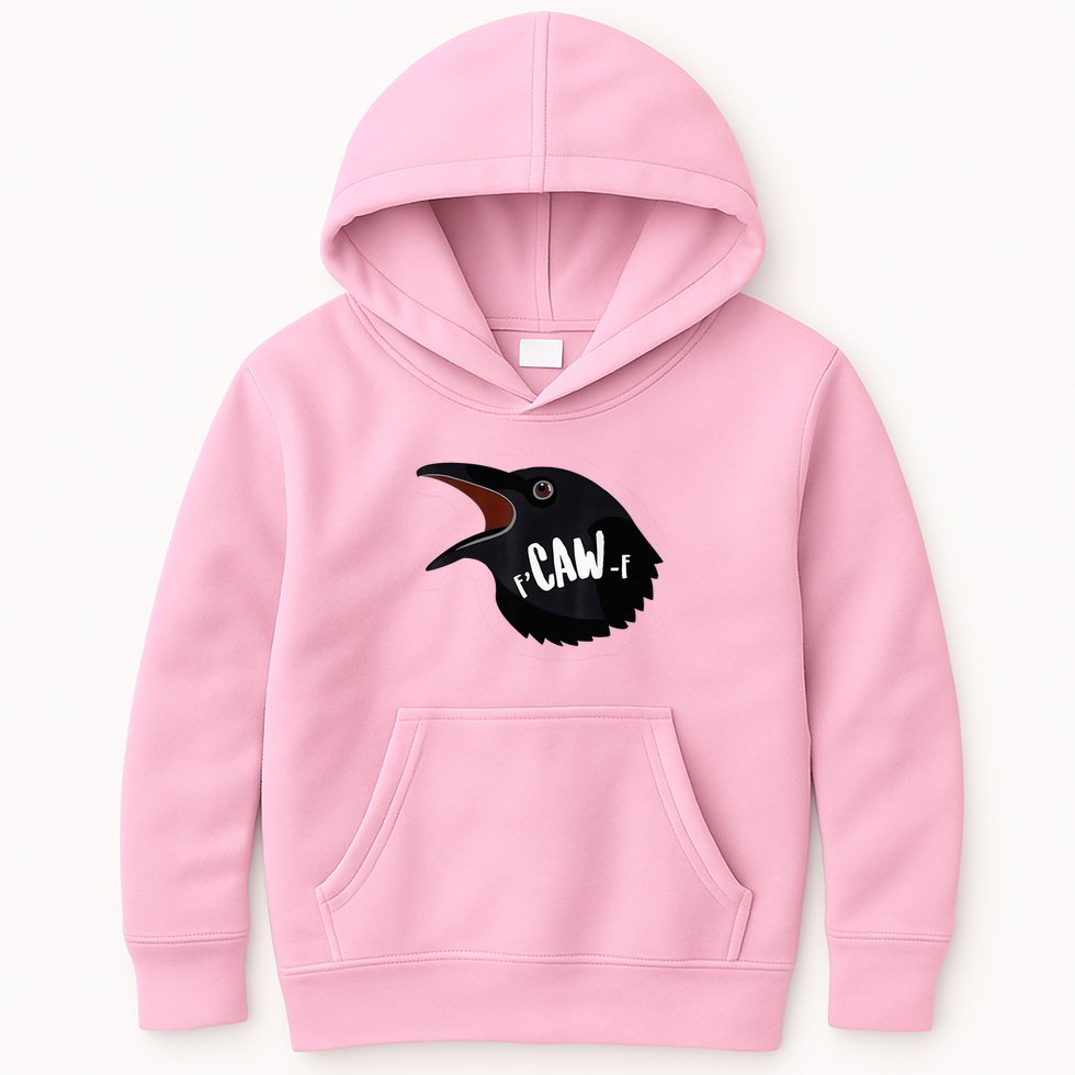 F-Caw-F Black Crow Kids Hoodie