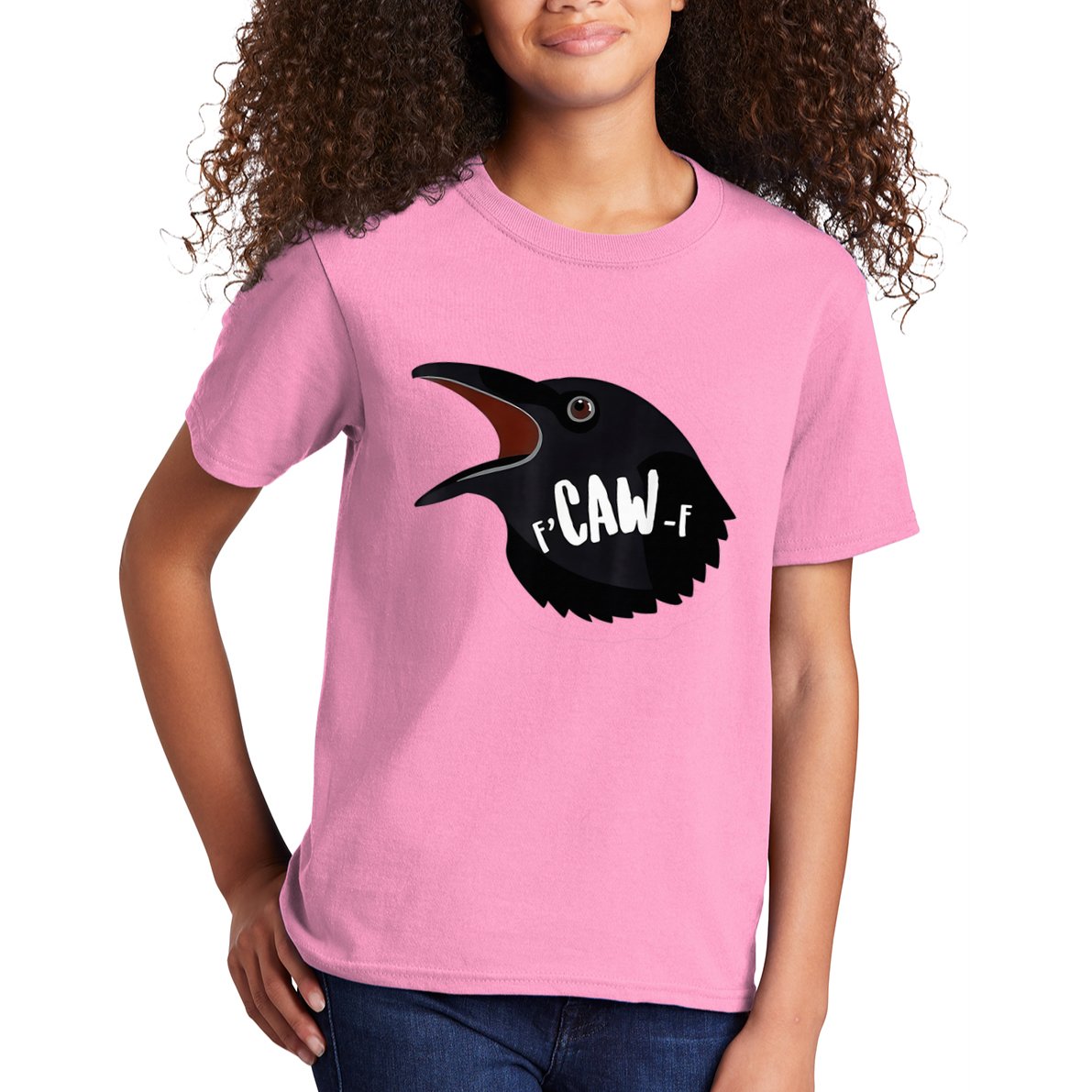 F-Caw-F Black Crow Kids T-Shirt