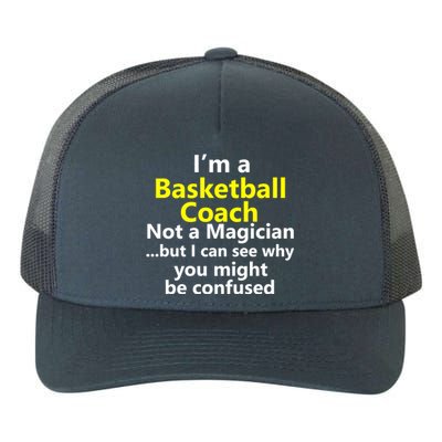 Funny Basketball Coach Job Coaching Instructor Career Gift Yupoong Adult 5-Panel Trucker Hat