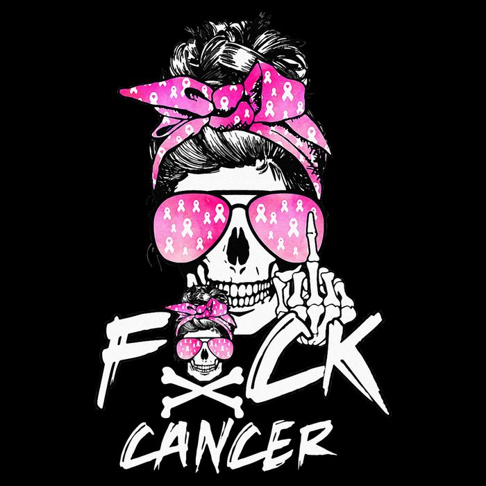 Fuck Breast Cancer Women Warrior Pink Ribbon Messy Bun Hair Polo