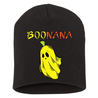 Funny Boonana Cute Banana Ghost Halloween Banana Lover Short Acrylic Beanie