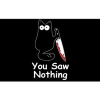 Funny Black Cat Meme You Saw Nothing Bumper Sticker