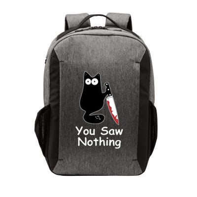 Funny Black Cat Meme You Saw Nothing Vector Backpack