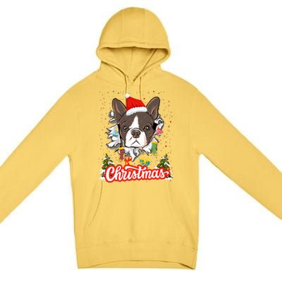 French Bulldog Christmas Idea For And Xmas Frenchie Gift Premium Pullover Hoodie