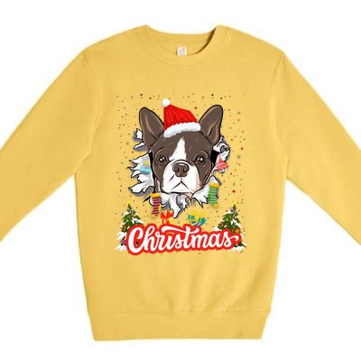 French Bulldog Christmas Idea For And Xmas Frenchie Gift Premium Crewneck Sweatshirt