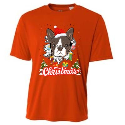 French Bulldog Christmas Idea For And Xmas Frenchie Gift Cooling Performance Crew T-Shirt